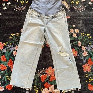 H&M maternity wide leg jeans, size L